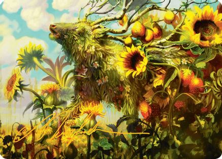 Beza, the Bounding Spring Art Card (Gold-Stamped Signature) (ASBLB-001) - Art Series: Bloomburrow