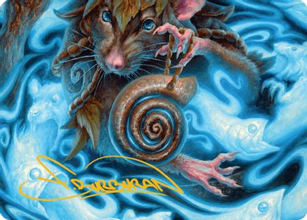 Mind Spiral Art Card (Gold-Stamped Signature) (ASBLB-008) - Art Series: Bloomburrow