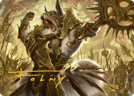 Honored Dreyleader Art Card (Gold-Stamped Signature) (ASBLB-023) - Art Series: Bloomburrow