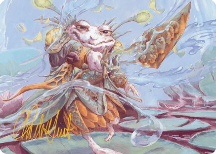 Glarb, Calamity's Augur Art Card (Gold-Stamped Signature) (ASBLB-040) - Art Series: Bloomburrow