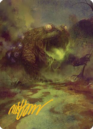 The Gitrog Monster Art Card (Gold-Stamped Signature) (ASBLB-052) - Art Series: Bloomburrow