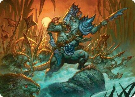 Persistent Marshstalker Art Card (ASBLB-014) - Art Series: Bloomburrow