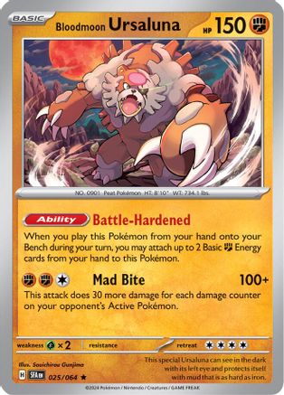 Bloodmoon Ursaluna 025  - Holofoil - Rare