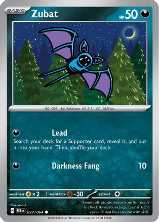 Zubat (027/064) [Écarlate et Violet : Fable enveloppée] 