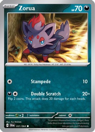 Zorua (031/064) [Écarlate et Violet : Fable enveloppée] 