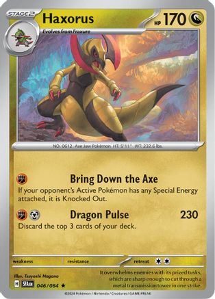 Haxorus (046/064) [Écarlate et Violet : Fable enveloppée] 