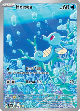Horsea 067/064  - Holofoil - Illustration Rare