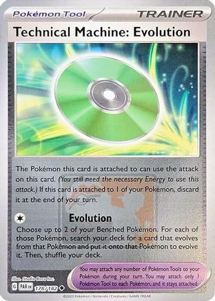 Technical Machine: Evolution (League Promo) 178/182  - Reverse Holofoil - Uncommon