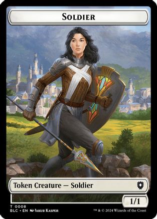 Soldier // Citizen Double-Sided Token (BLC-8 // 33) - Commander: Bloomburrow