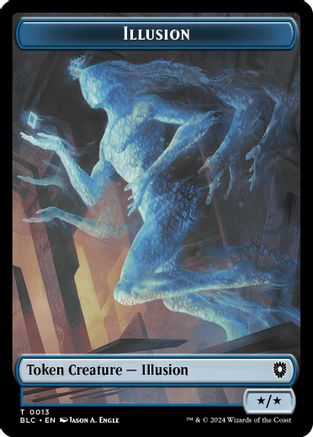 Illusion // Goblin Double-Sided Token (BLC-13 // 21) - Commander: Bloomburrow