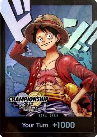 DON!! Card (Monkey.D.Luffy) (2023 World Championship Finals) - Promo