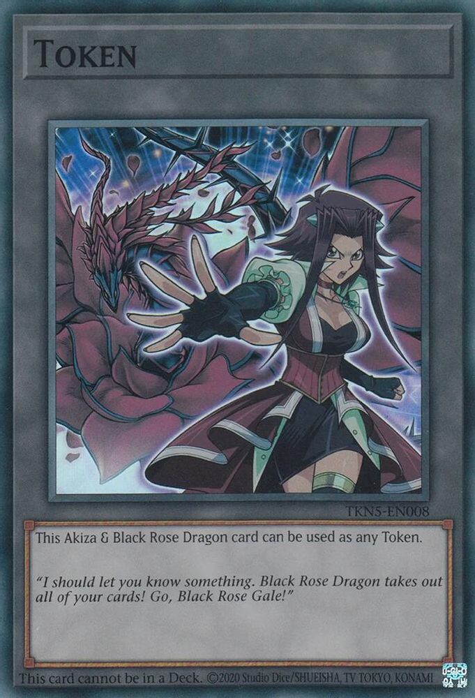 Token: Akiza & Black Rose Dragon (TKN5-EN008) - Super Rare