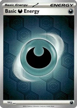 Basic Darkness Energy (Reverse Holofoil) 007  - Reverse Holofoil - Common