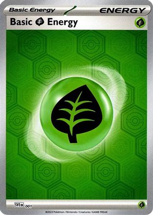 Basic Grass Energy 001  - Reverse Holofoil - Common
