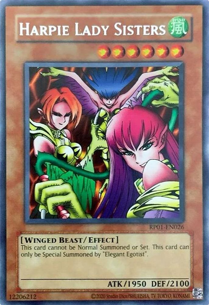 Harpie Lady Sisters (RP01-EN026) - Rare