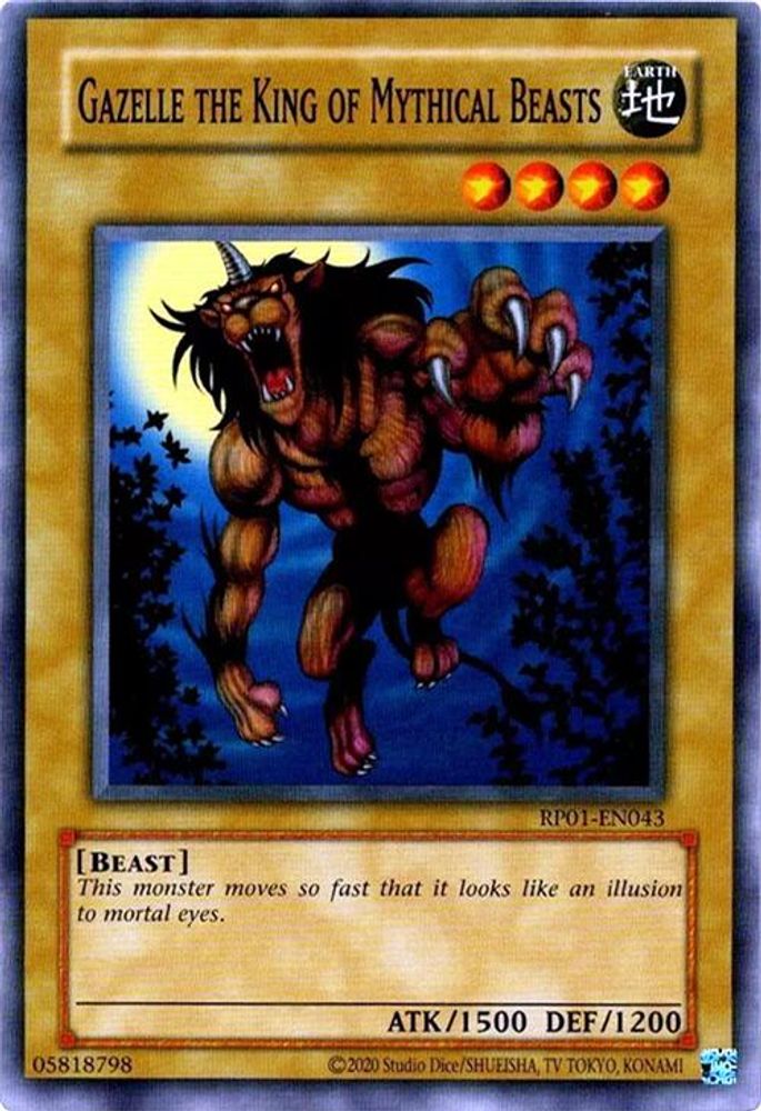 Gazelle the King of Mythical Beasts (RP01-EN043) - Common