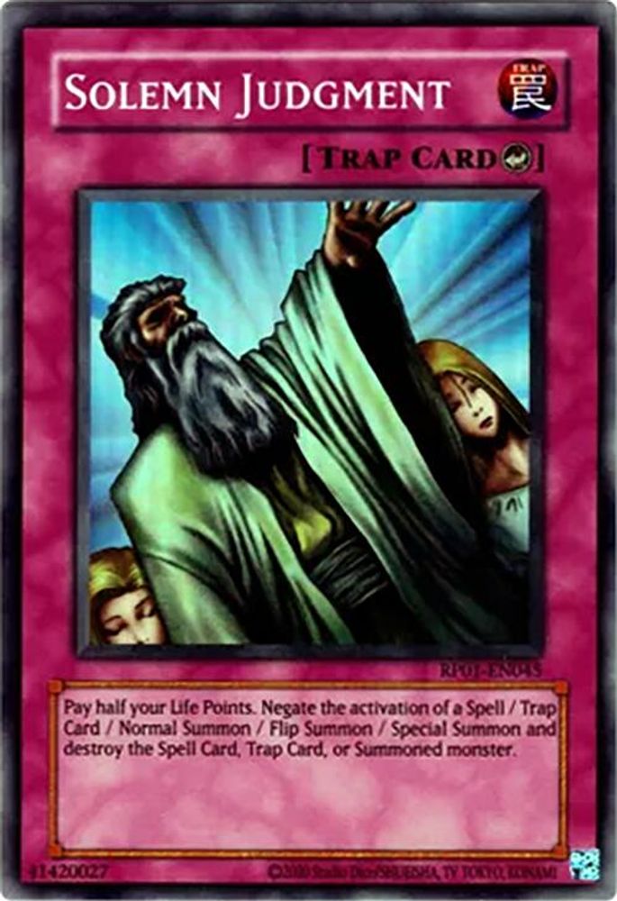 Solemn Judgment (RP01-EN045) - Super Rare
