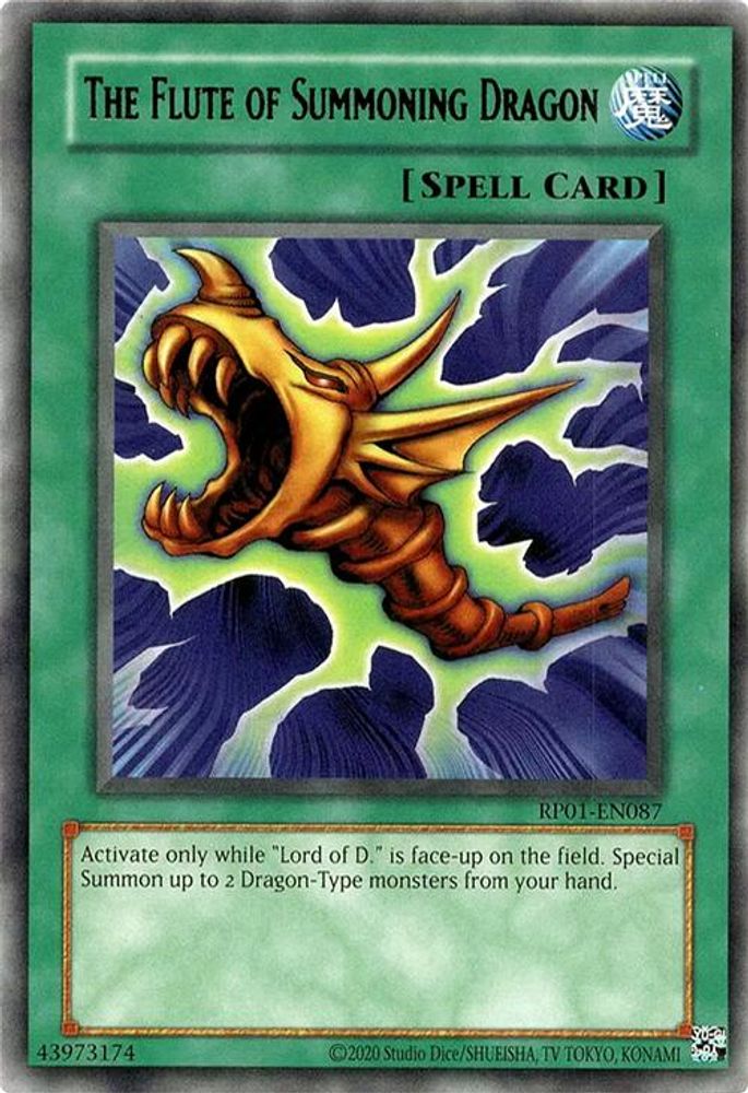 The Flute of Summoning Dragon (RP01-EN087) - Rare