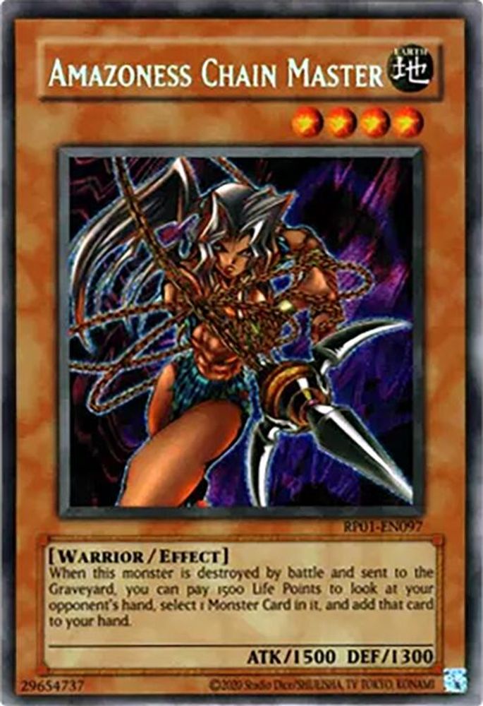 Amazoness Chain Master (RP01-EN097) - Secret Rare