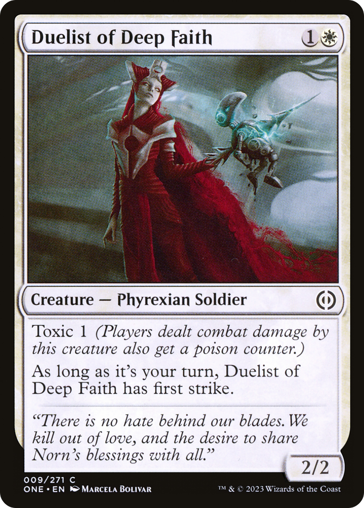 Duelliste de la foi profonde [Phyrexia : Tous seront un] 