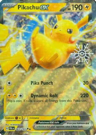 Pikachu ex (Holiday Calendar) 063  - Holofoil - Double Rare