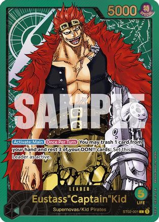 Eustass"Captain"Kid (Premium Card Collection -Leader Collection-) (ST02-001) - Leader
