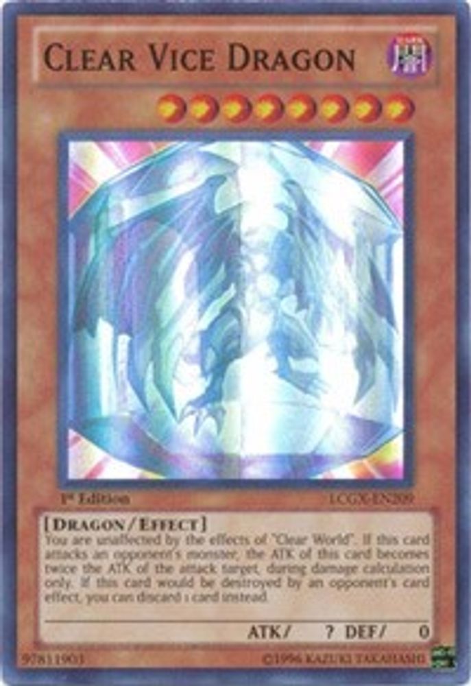 Vice-Dragon transparent [LCGX-EN209] Super Rare 
