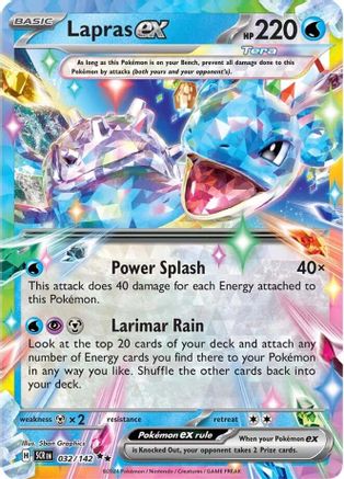 Lapras ex 032/142  - Holofoil - Double Rare