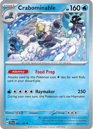 Crabominable 042/142  - Uncommon