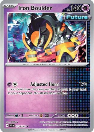 Iron Boulder 071  - Holofoil - Rare