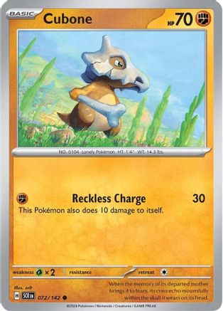 Cubone 072  - Common