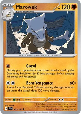 Marowak 073  - Uncommon