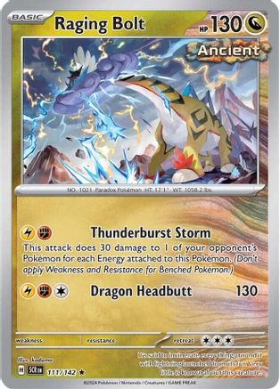 Raging Bolt 111  - Holofoil - Rare