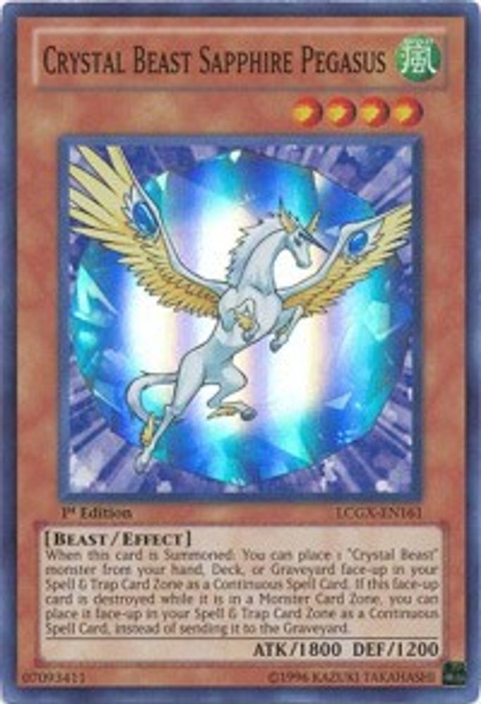 Crystal Beast Sapphire Pegasus (LCGX-EN161) - Super Rare