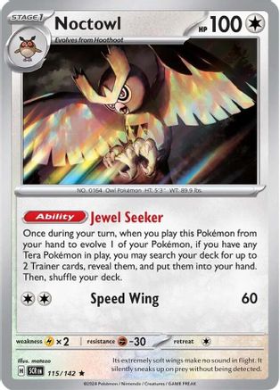 Noctowl 115  - Holofoil - Rare
