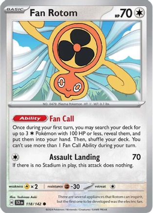Fan Rotom 118  - Common