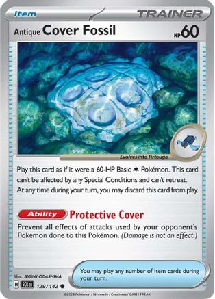 Antique Cover Fossil 129  - Common