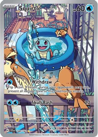 Squirtle 148  - Holofoil - Illustration Rare