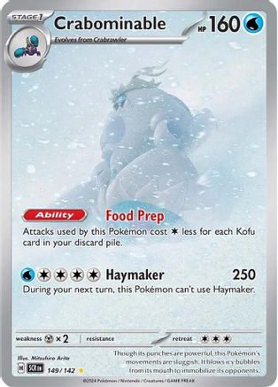 Crabominable 149/142  - Holofoil - Illustration Rare