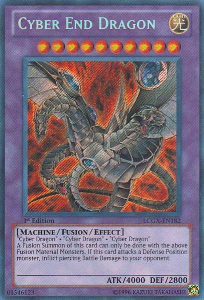 Cyber End Dragon (Alternate Art) (LCGX-EN182) - Secret Rare