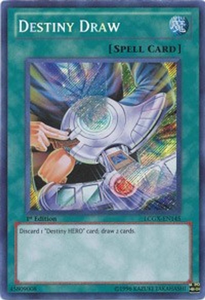 Destiny Draw [LCGX-EN145] Secret Rare 