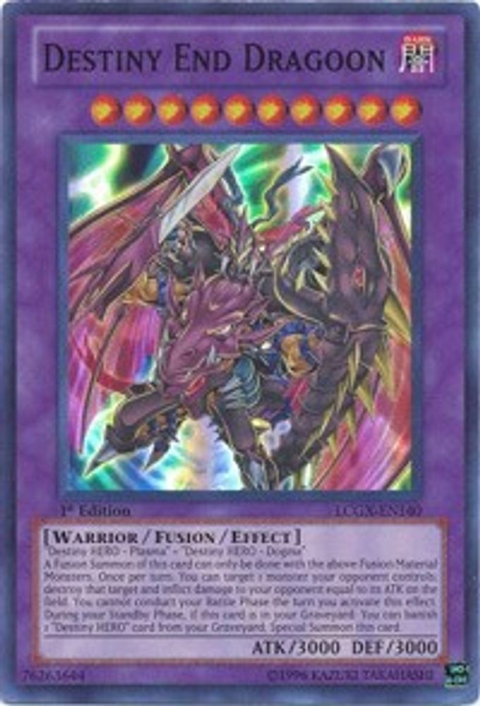 Destiny End Dragoon [LCGX-EN140] Super Rare 