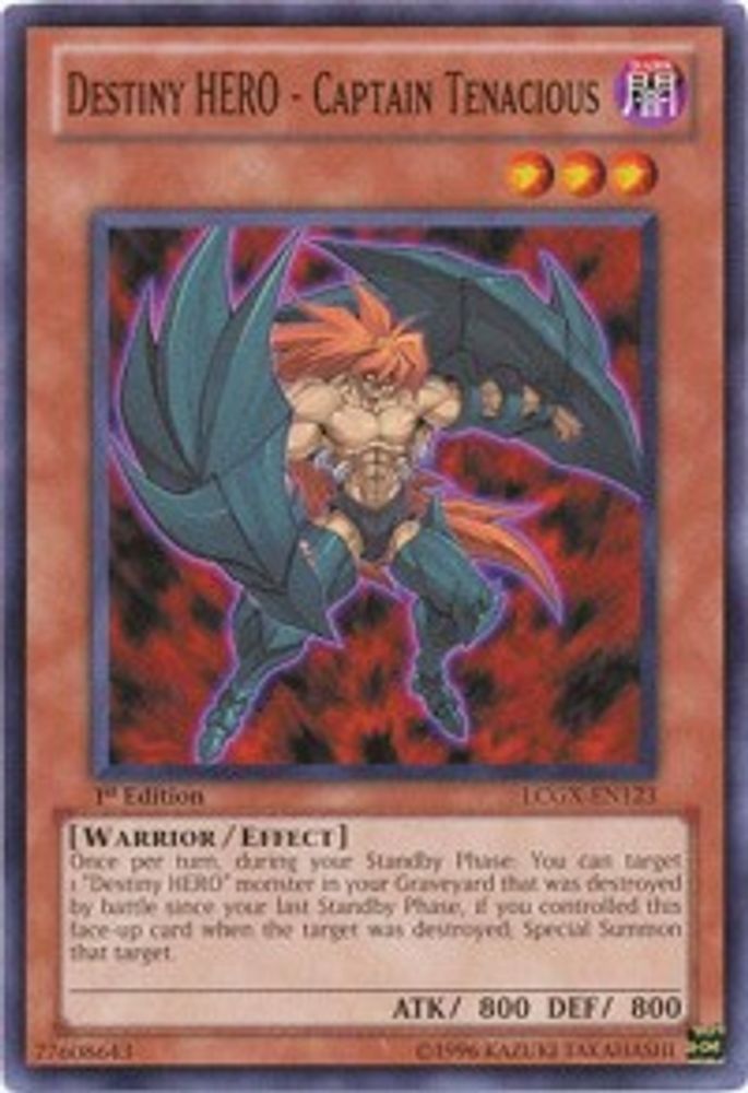 Destiny HERO - Capitaine Tenacious [LCGX-EN123] Commun 