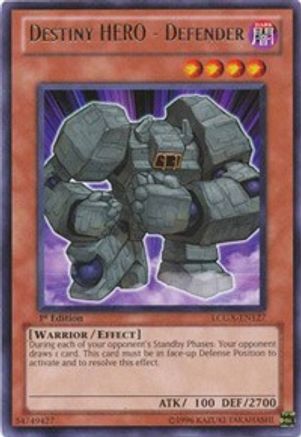 Destiny HERO - Defender [LCGX-EN127] Rare