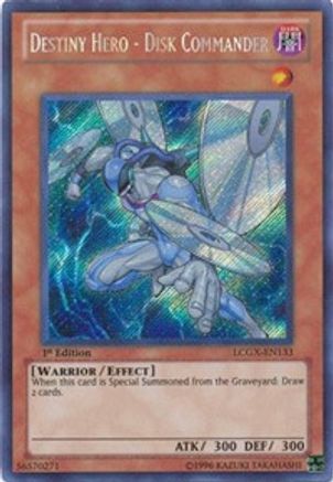 Destiny HERO - Commandant de disque [LCGX-EN133] Secret Rare 