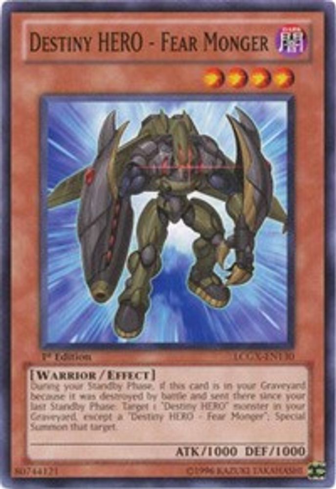 Destiny HERO - Fear Monger [LCGX-EN130] Commun 