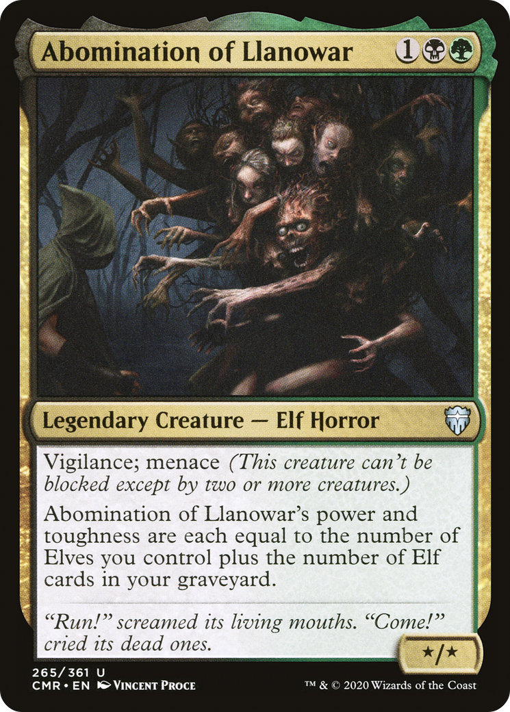 Abomination de Llanowar [Commandant Légendes] 
