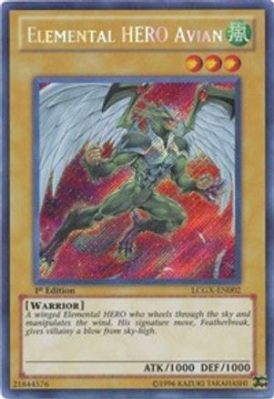 Elemental HERO Avian (Alternate Art) (LCGX-EN002) - Legendary Collection 2 Unlimited