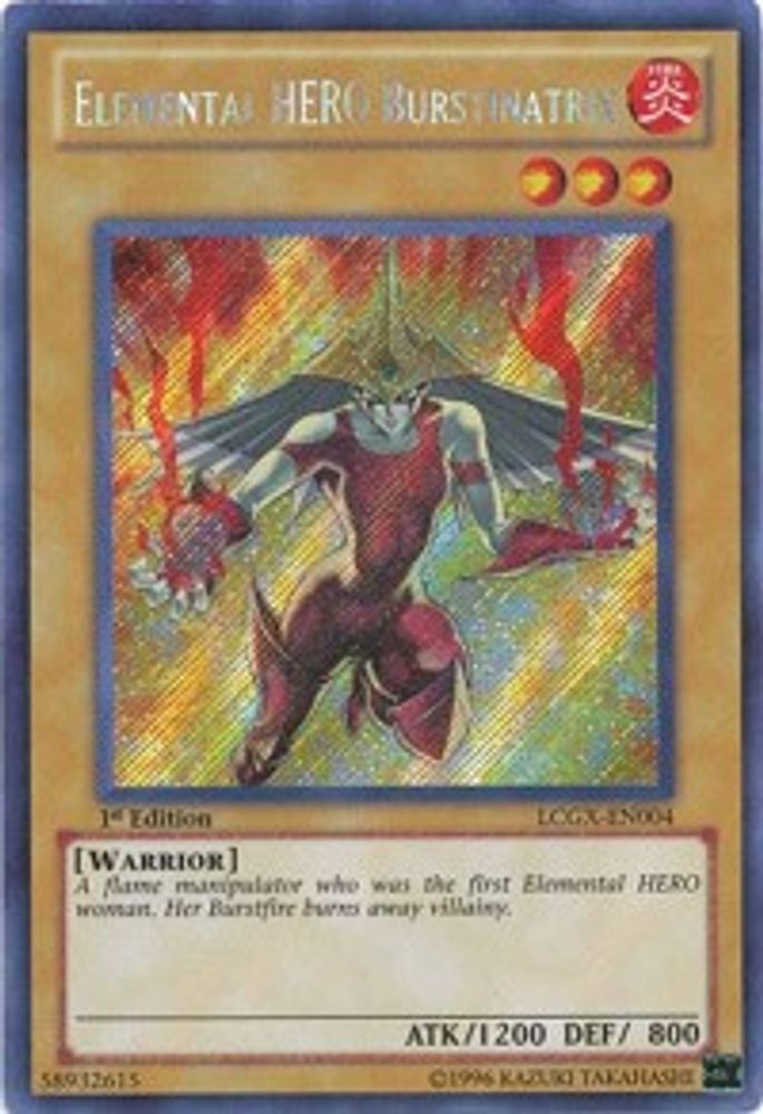 Elemental HERO Burstinatrix (Alternate Art) (LCGX-EN004) - Secret Rare