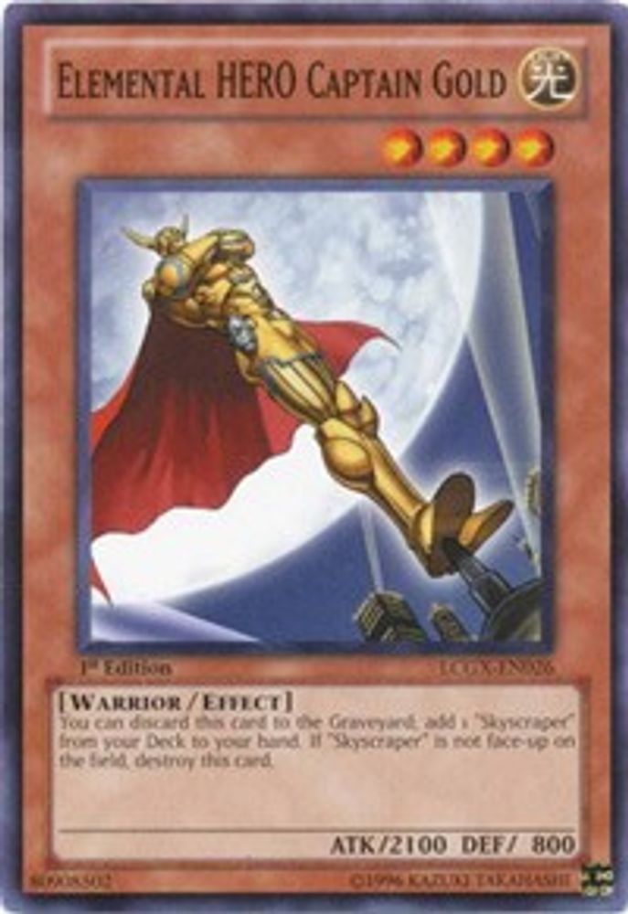 Capitaine Gold, HÉROS élémentaire, [LCGX-EN026] Commun 